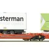 Roco 77399 - Carro tipo Sdggmrs738 T3000e WASCOSA caricato con due semirimorchi Westerman - H0