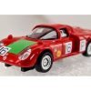 PIRK 38343/16 - ALFA Romeo 33.2 DAYTONA Rossa con numero 16, cofano verde e logo SHELL - H0