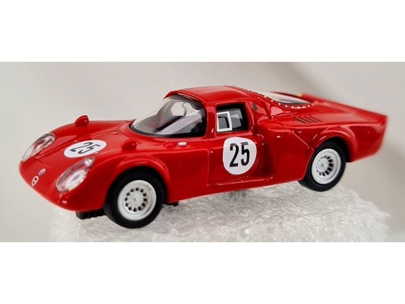 PIRK 38343/25 - ALFA Romeo 33.2 DAYTONA Rossa con numero 25 - H0