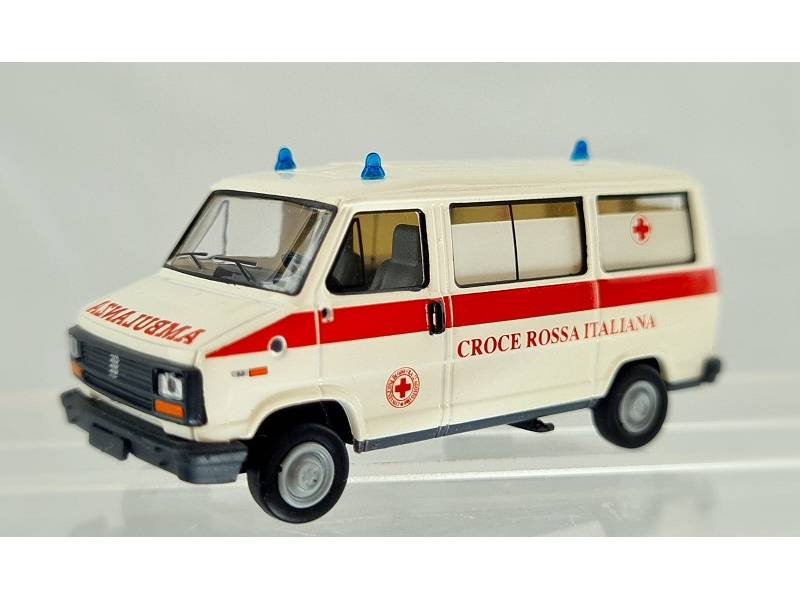 Brekina 34911 - Fiat Ducato Ambulanza "Croce Rossa Italiana" - H0