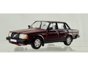 PCX87 870418 - Volvo 240 Rosso Scuro Metallizzato - H0