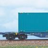 ACME 40420 - Carro intermodale Tipo Sgnss CEMAT da 60' caricato con una cassa mobile furgonata “Trenitalia” - H0