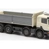 OLM-Design 003 - Scania Kipper 8x4 livrea vaniglia con profili e sponde grigie - H0