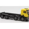 OLM-Design 008 - Scania 8x2 porta container con cabina gialla e pianale nero per container 20' - H0