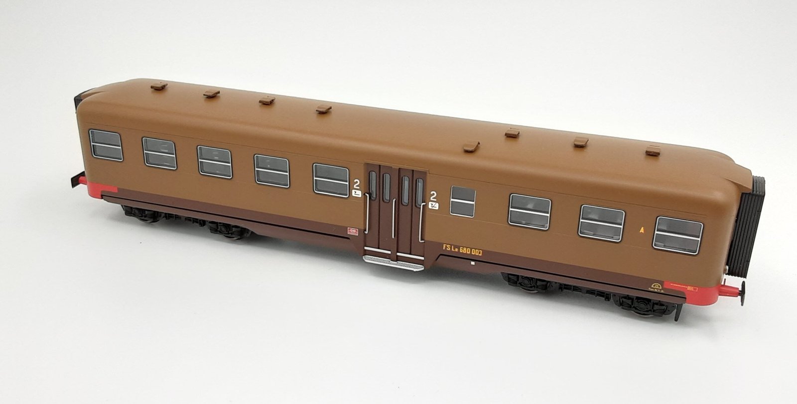 OsKar 5017 - Rimorchio Le680.003 FS in livrea Castano Isabella - H0