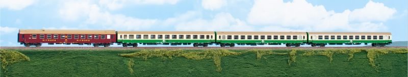 ACME 55162 - Set 4 carrozze D-Exp 1282/1283 "SPREE-ALPEN EXPRESS" DR e MITROPA - H0