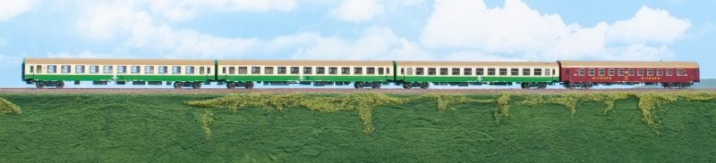 ACME 55162 - Set 4 carrozze D-Exp 1282/1283 "SPREE-ALPEN EXPRESS" DR e MITROPA - H0
