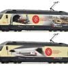 Roco 70678 - Re460.019-3 SBB in livrea commemorativa "175 anni di Ferrovie Svizzere" - DCC Sound - H0