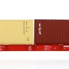 Pi.R.A.T.A. 96010069 - Carro tipo Sggnss80' RCW con due container da 40' "MSC" e "TEX" - H0