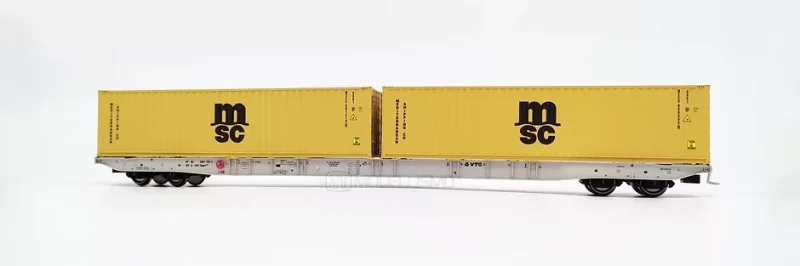 IGRA 96010041 - Carro tipo Sggnss80' AAE VTG con due container da 40' "MSC" - H0