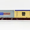 IGRA 96010063 - Carro tipo Sggnss80' Metrans con quattro container da 20' "MSC" e "P&O Nedlloyd" - H0