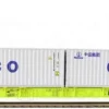 IGRA 96010059 - Carro tipo Sggnss80' GATX con due container da 40' "COSCO" - H0