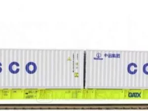 IGRA 96010059 - Carro tipo Sggnss80' GATX con due container da 40' "COSCO" - H0