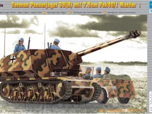 Trumpeter 00354 - German Panzerjager 39(H) mit 7.5cm Pak40/1 Marder - 1:35