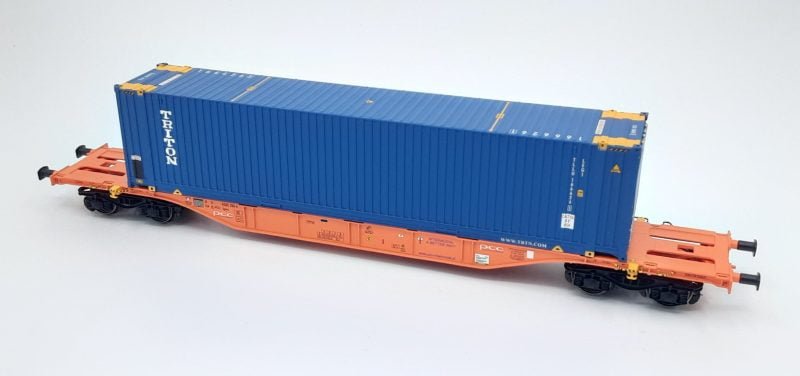 ACME 40422 - Carro tipo Sgnss PCC Intermodal con una cassa mobile da 45' "TRITON" - H0