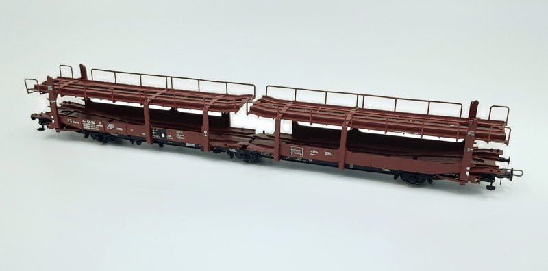 Pi.R.A.T.A. PIR76992C - Carro trasporto auto tipo Pay 535 904 FS - H0