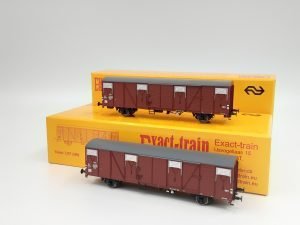 Exact - Train EX20180A/B - Set due carri merci chiusi tipo HBS 32003 NS - H0