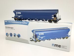 NME 505612 - Carro tramoggia tipo Tagnpps 130m³, VTG livrea blu - H0