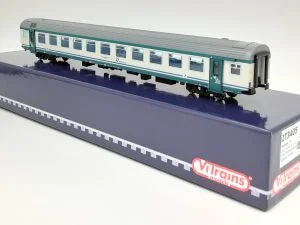 2T Modellismo 2T3405 - Carrozza MDVE tipo nA TI di12° classe in livrea xmpr "Marche Line" con logo pubblicitario "Marche Bellezza Infinita" - H0