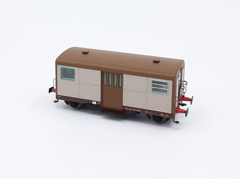 OsKar 2050 - Set ALn56.2217 + Ldn24.325 FS costruzione BREDA in livrea Castano - Isabella - H0