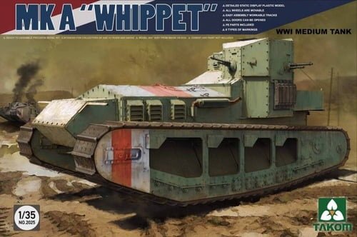 Takom 2025 - Whippet Mk A WWI medium tank - 1:35