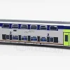 ViTrains 3183 - Carrozza due piani Vivalto TI di 2°cl. in livrea DTR - H0