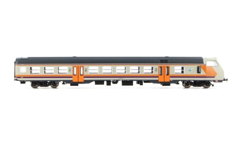 ViTrains 3240 - Carrozza pilota TD di 2°cl tipo MDVC, FS con logo xmpr - H0