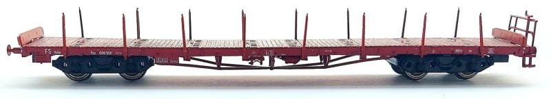 ViTrains 3331 - carro pianale tipo POZ delle FS - H0