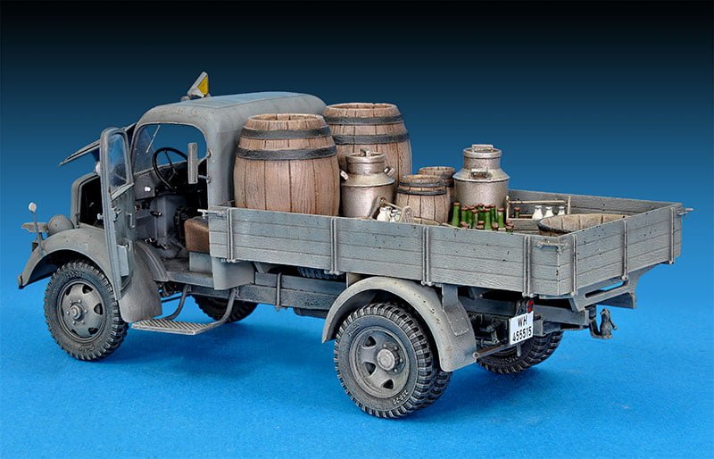MiniArt 35142 - MB 1500S GERMAN 1,5t, 4x2 - CARGO TRUCK - 1:35