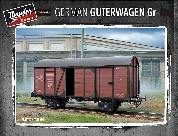 Thunder Model 35902 - German Gedeckter Guterwagen - 1:35