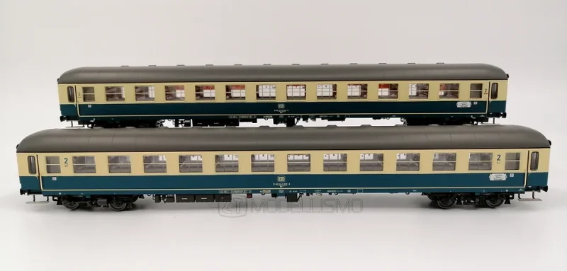 HobbyTrain H43025 + H43027 - Set 8 carrozze "Ostsee Express" 1980 Monaco-Berlino - H0
