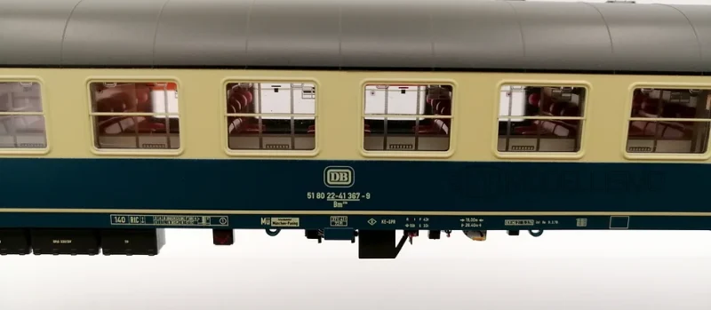 HobbyTrain H43025 + H43027 - Set 8 carrozze "Ostsee Express" 1980 Monaco-Berlino - H0
