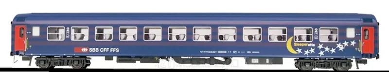 L.S. Models 47226 - Set due carrozze tipo UIC-X SBB RIC Bpm "Sleperette" in livrea "Mund und Sterne" - H0