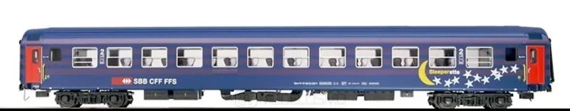 L.S. Models 47226 - Set due carrozze tipo UIC-X SBB RIC Bpm "Sleperette" in livrea "Mund und Sterne" - H0