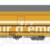 L.S. Models 47284 - Postwagen tipo Z SBB livrea giallo oro con fascia bianca "porteur d'émotions" - H0