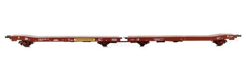 NME 532401 - Carro pianale doppio, tipo Laaps TWA - H0
