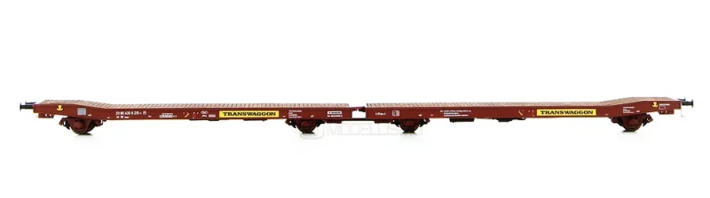 NME 532402 - Carro pianale doppio, tipo Laaps TWA - H0