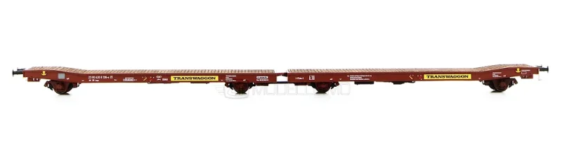 NME 532405 - Carro pianale doppio, tipo Laaps TWA - H0