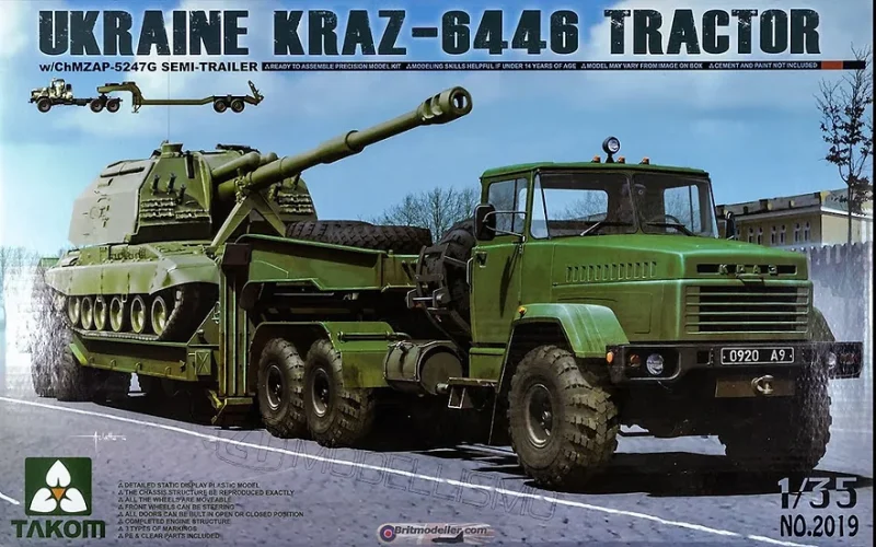 Takom 2019 - Ukraine Kraz-6446 Tractor - 1:35
