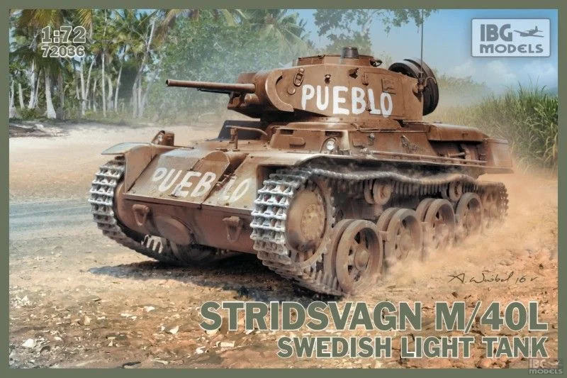 IBG Models 72036 - Stridsvagn M/40L Swedish light tank - 1:72