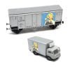 Blackstar BS00064 -Set "Motta" con carro Hg, FS + camion FIAT - H0