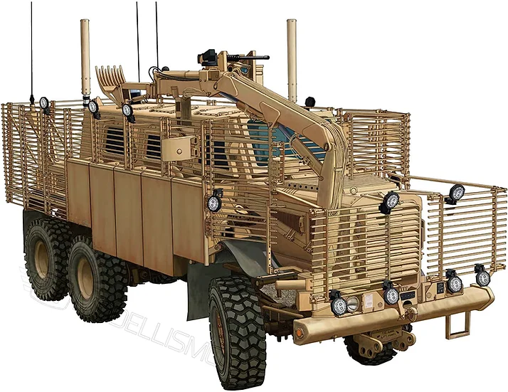 Bronco models CB35145 - "Buffalo" 6x6 MPCV w/slat Armour & SpacedVersion - 1:35