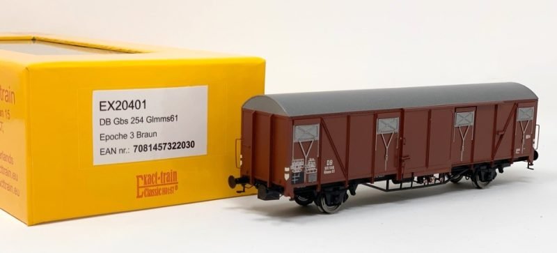 Exact - Train EX20401 - Carro merci chiuso Gbs, DB - H0