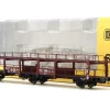 Exact - Train EX20552 - Carro trasporto auto tipo OFFs BROEKMAN MOTORSHIPS - H0
