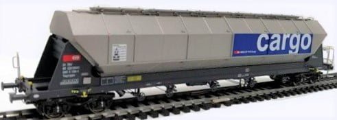 NME 510645 - Carro merci tramoggia tipo Tagnpps, livrea SBB Cargo - H0