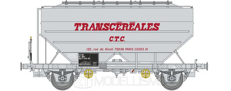REE Modeles WB560 - Carro trasporto transcereales CTC - H0