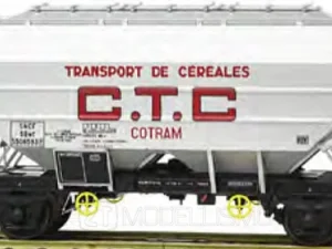 REE Modeles WB624 - Carro trasporto cereali CTC COTRAM - H0