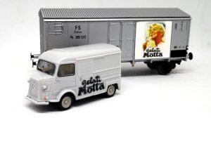 Blackstar BS00021 - Set "Motta" con carro Hg, FS + furgone Citroen - H0