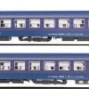 L.S. Models 47226 - Set due carrozze tipo UIC-X SBB RIC Bpm "Sleperette" in livrea "Mund und Sterne" - H0