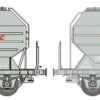 REE Modeles WB016 - Set di due carri SNCF per trasporto cereali TRANSCEREALES - H0